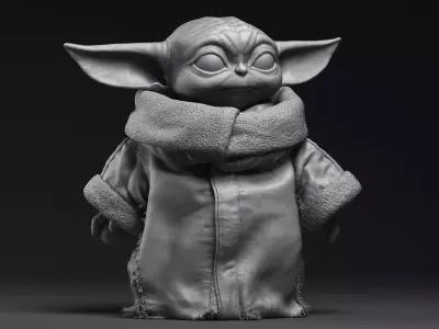 GROGU Baby Yoda Stand Printable 3D Model 3D print model