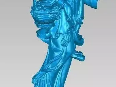 Eight immortals he Xiangu Free 3D print model