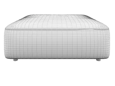 SOFA ELEMENT HUNTER SEATER NO BACK SAND 3D model
