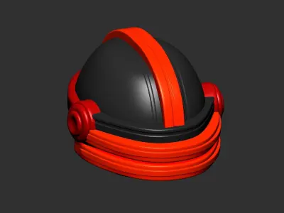 helmet high poly sculpt 3d printable ver 7 3D model 3D model