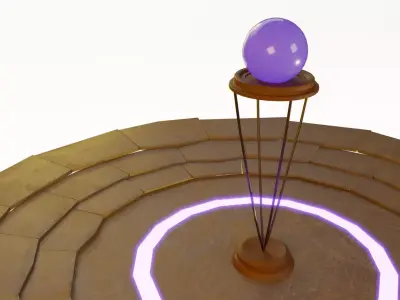 Halloween Magic Props Pack Low-poly 3D model