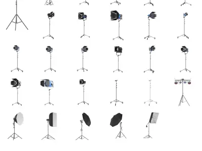 63 Studio Stage Theater Cinema Lighting Collection  3D model