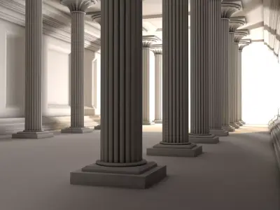 Medieval Corridor 3D model