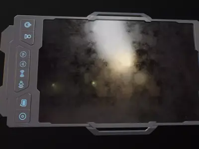 Sci-fi Touchpad  Low-poly 3D model