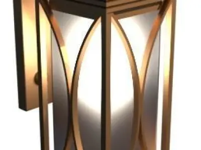 Bracket Light 3 Low-poly 3D model