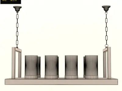 Ceiling Candle Lamps 3D model