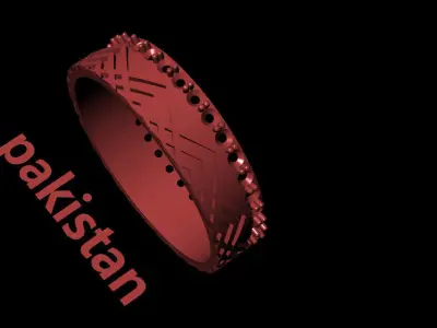 jewelery orange ring Free 3D model