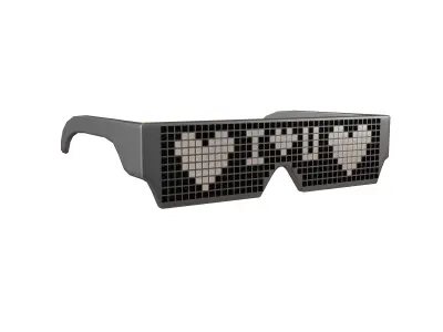 Future Technology Glasses v2 012 Low-poly 3D model