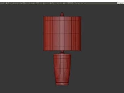 Bolshaw Table Lamp Set of 2 Low-poly 3D model