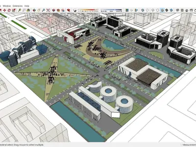Sketchup Cultral Center G9 3D model