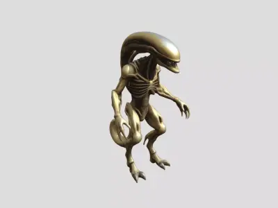 Alien Creature Printable Low-poly 3D model