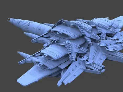 Star Freighter Grand battleship 2 3D model