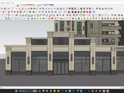Art deco sketchup 3D model