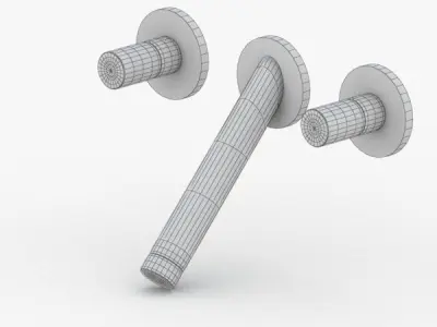 1652 - Water Tap Low-poly 3D model