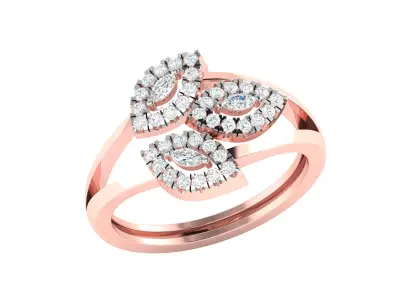 Women Ring  Render 3dm STL OBJ FBX Details 3D print model 231
