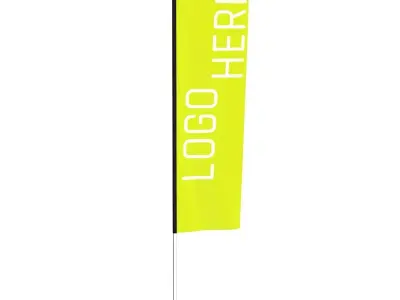 Flag Banner 02 3D model