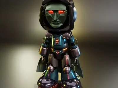 Frontman Robot Squid Game Low-poly 3D model