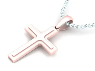 Light Gold Cross New Design  CP 40 3D print model