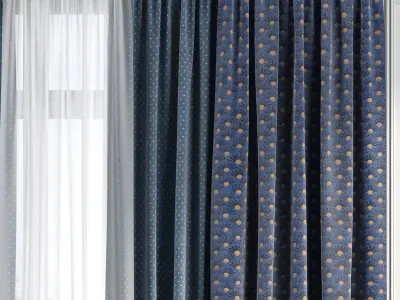Curtain Set 144 3D model