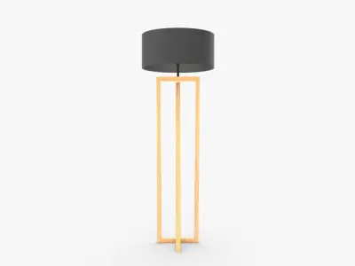 Modern Floor Lamp  Low-poly 3D model