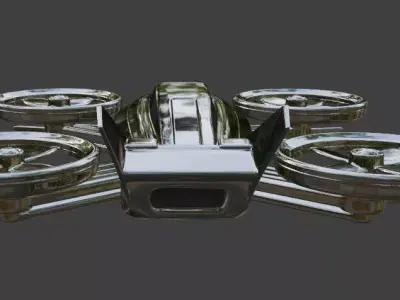 Hexacopter Drone 3D Model 3D model