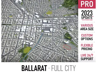 Ballarat  Low-poly 3D model