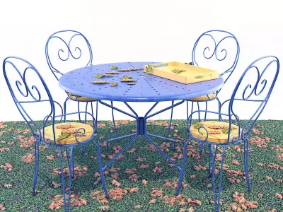 Garden table 3D model