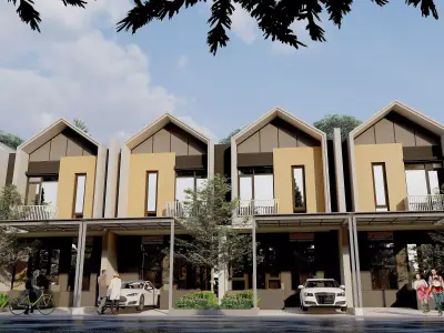 6x12 Two Floor House SketchUp DWG and 3Dmax Files 3D model