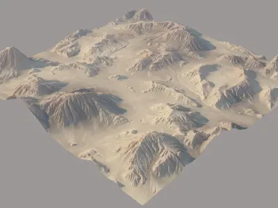Desert Cliffs  3D model