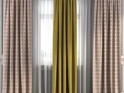 Curtain Set 250 3D model