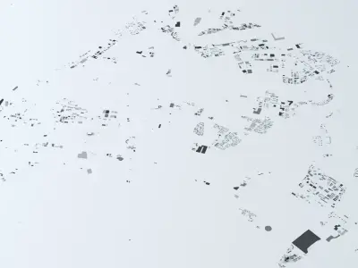 Xiamen Streets and Buildings 3D model