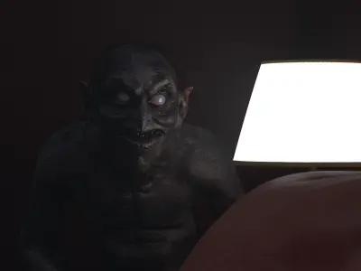 CREEPY DEMON Low-poly 3D model