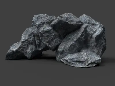 Rock 5-7 Low-poly 3D model