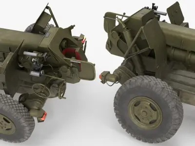  122 mm Towed Howitzer Green 