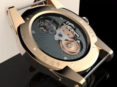 Watch Montre Louis Moinet 3D model