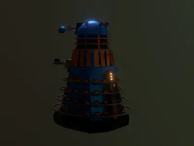 STEAMPUNK SCIENCE DALEK PACK - Rogue Film Productions Low-poly 3D model