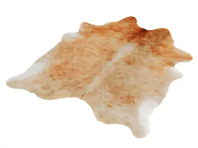 Light Caramel Cowhide Rug by Hudson Hides 3D model