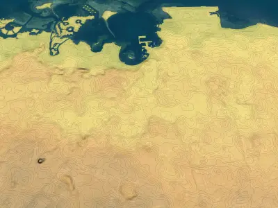 Doha - 3D City Topography Terrain 3D Model Pack