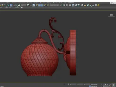 Charlotte Arte Lamp Low-poly 3D model