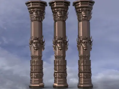 Angel Pillar 1 3D model