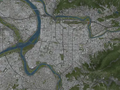 Taipei Low-poly 3D model