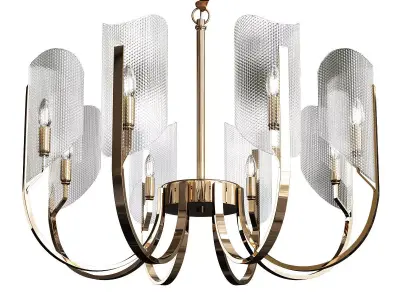 RUBY chandelier Low-poly 3D model