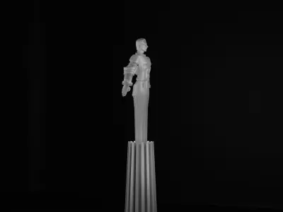 Yuri Gagarin Statue Monument 3D model