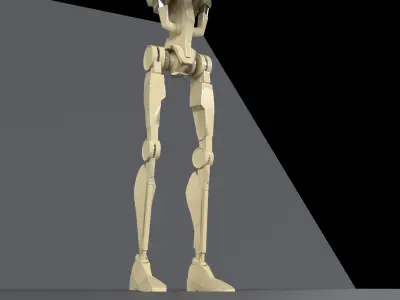 B1 Battle Droid Low-poly 3D model