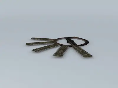 Eco Rail N/Gauge Yard Table Old Steam Days Free 3D model