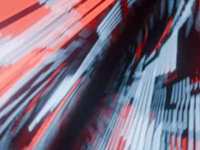 Vibrant Abstract loop Animation Low-poly 3D model