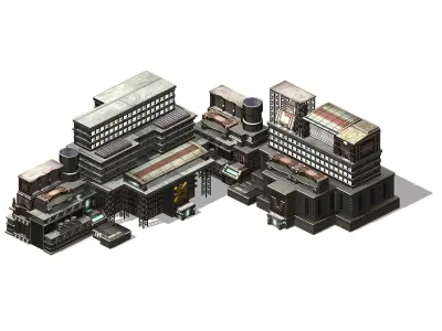 Future World - Residential Area 02 3D model