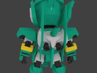 Super Mecha 1 - Bysreg of Code Name B3Y12 Low-poly 3D model