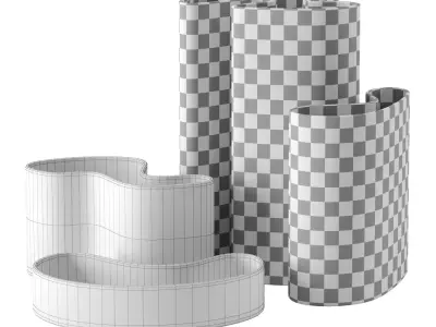 Skatepark vases Collection by Ellison Studios 3D model