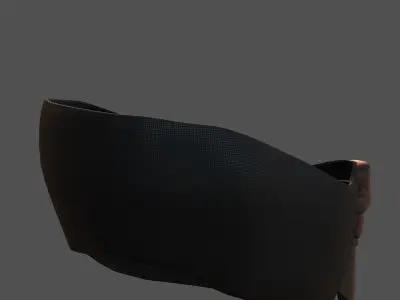 Gas mask helmet 3d model scifi Low-poly  Low-poly 3D model 146
